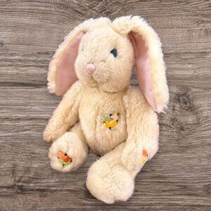 Ganz Beatrix Cream Easter Bunny Plush Long Ears Blue Eyes 1995 Vintage Stuffed